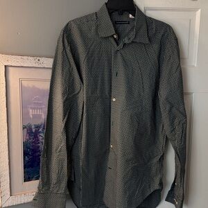 Massimo Bixxocchi 16/41 forest green cotton dress shirt!